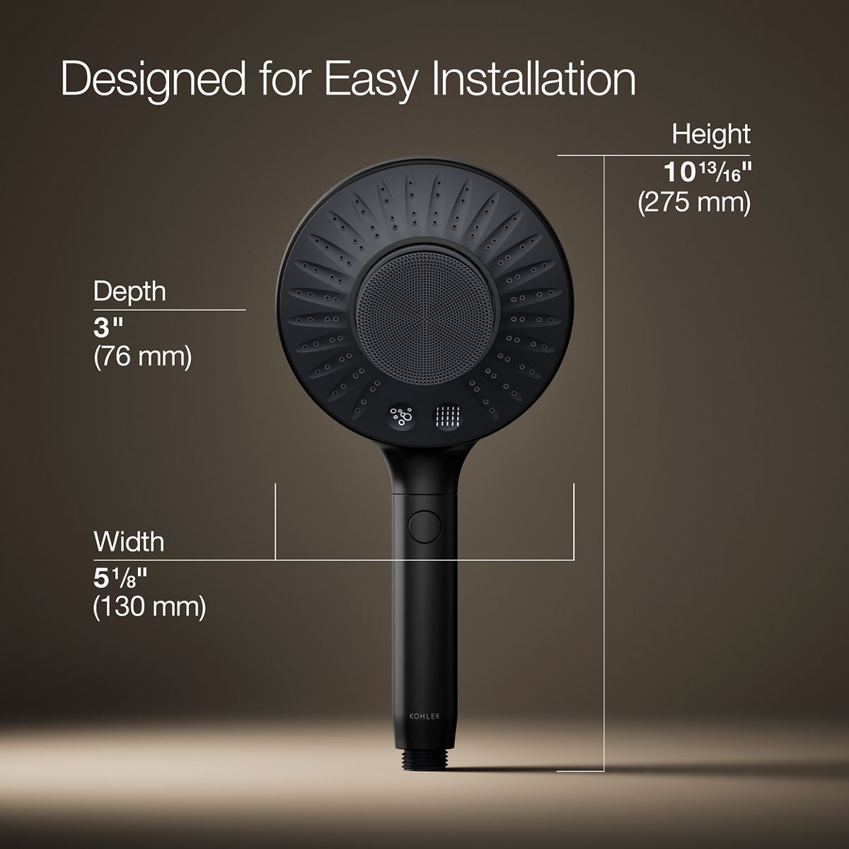 KOHLER SpaViva™ Two-function handshower with all-in-one cleansing device, 2.5 gpm
