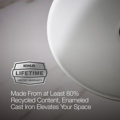KOHLER K-2874 Canvas 19-1/2" round undermount bathroom sink