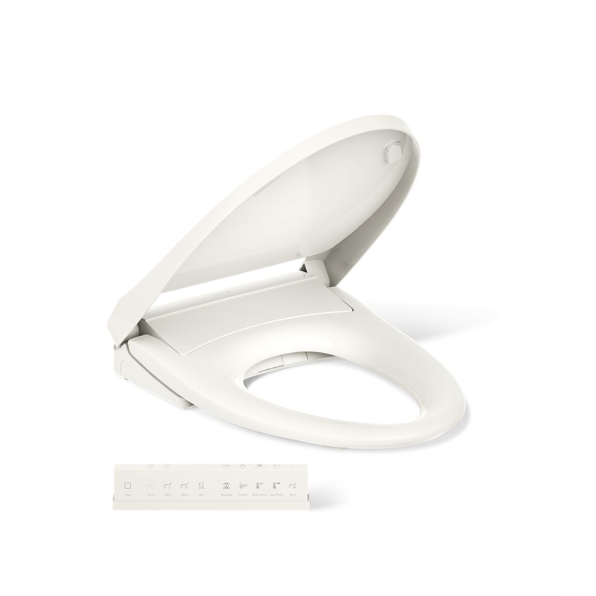 KOHLER K-28821 PureWash E930 Elongated bidet toilet seat with remote control