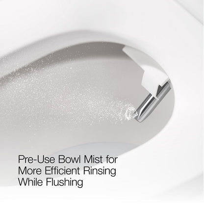 KOHLER K-28821 PureWash E930 Elongated bidet toilet seat with remote control