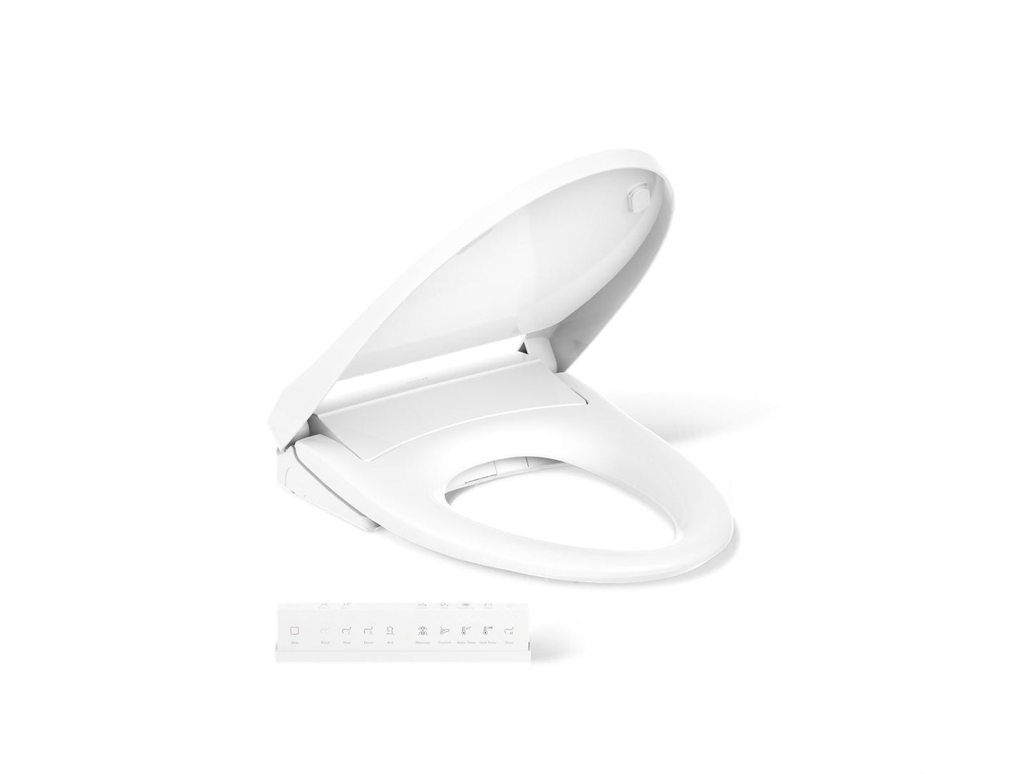 KOHLER K-28821 PureWash E930 Elongated bidet toilet seat with remote control