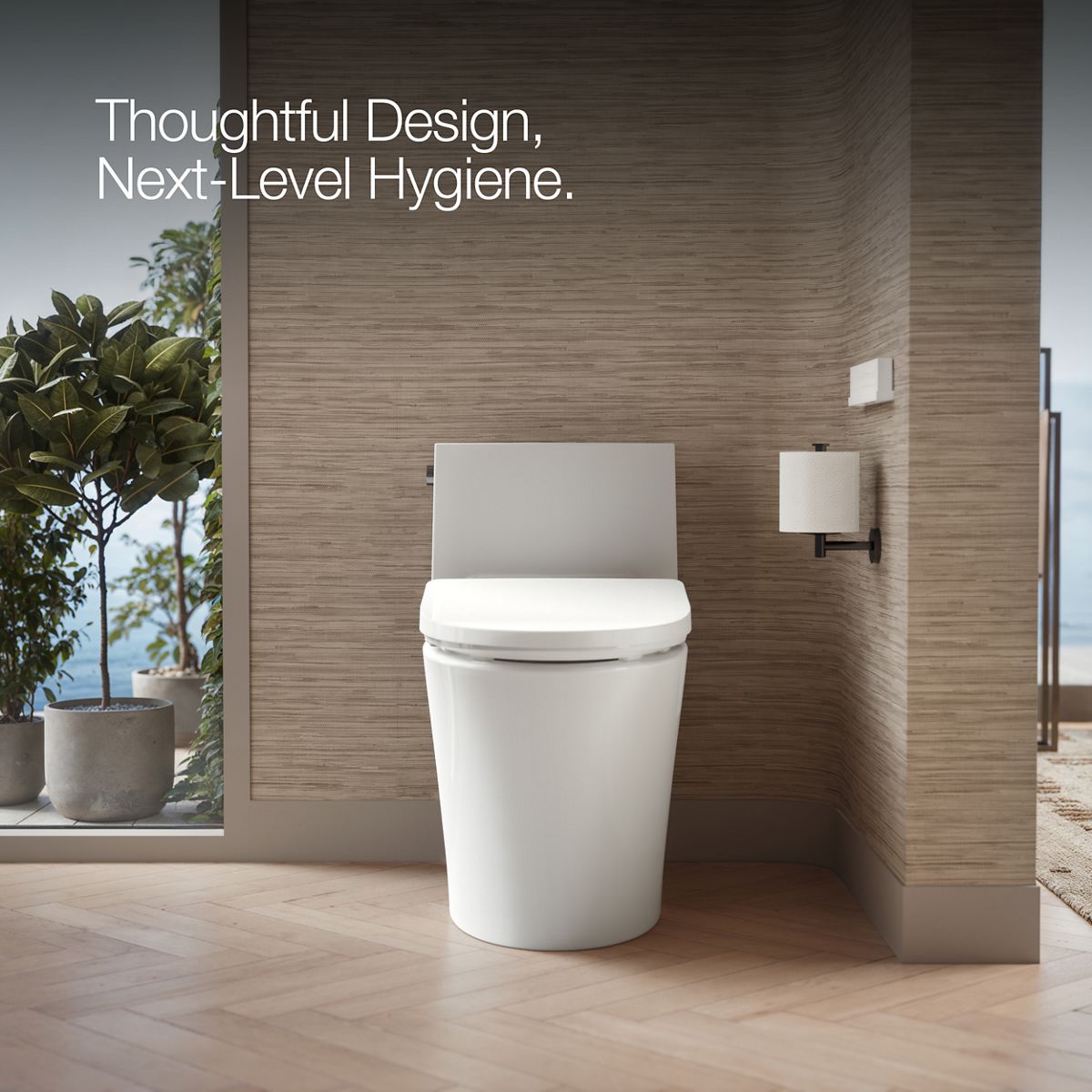KOHLER K-28821 PureWash E930 Elongated bidet toilet seat with remote control