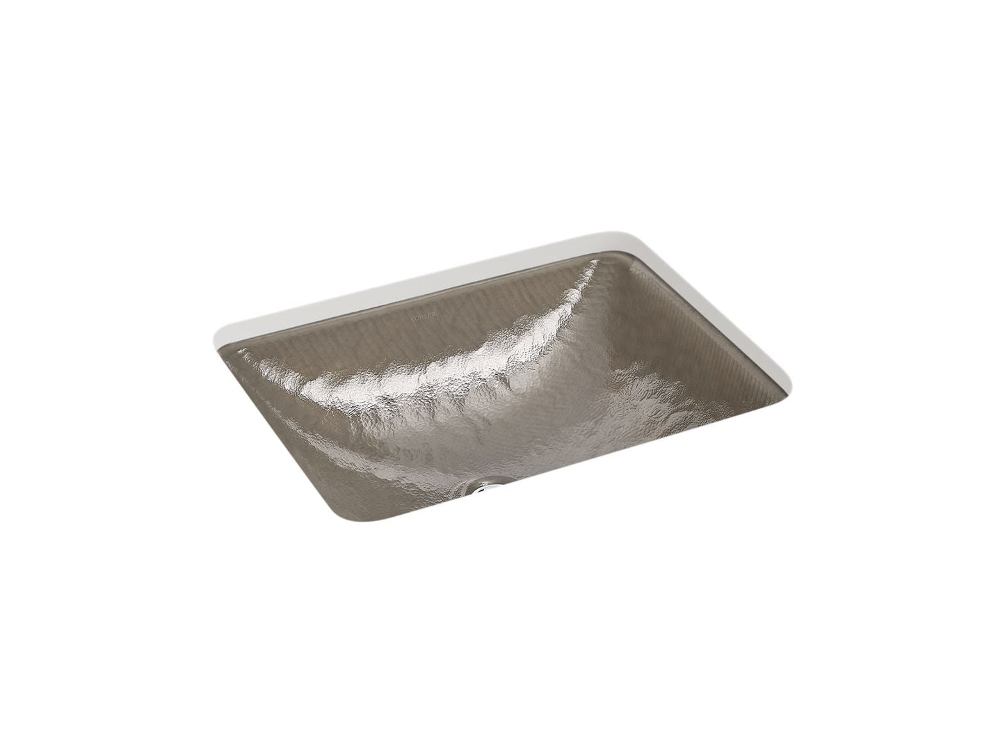 KOHLER K-28823-G3 Yepsen 20" rectangular undermount bathroom sink, no overflow