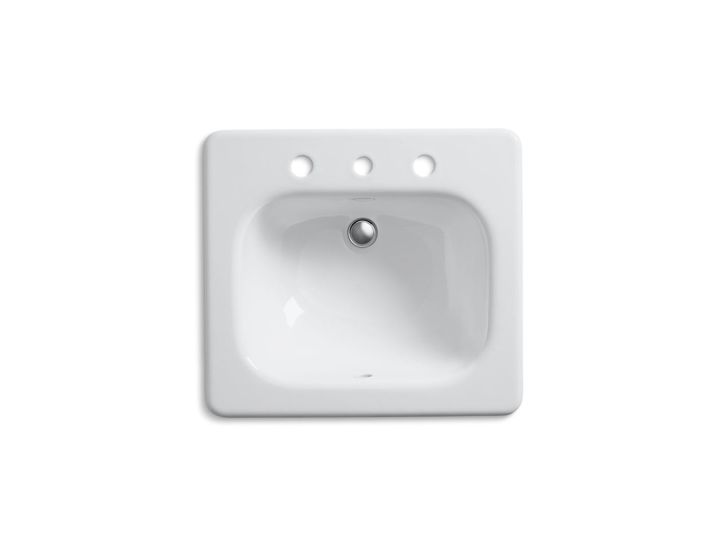 KOHLER K-2895-8 Tahoe 21" rectangular drop-in bathroom sink