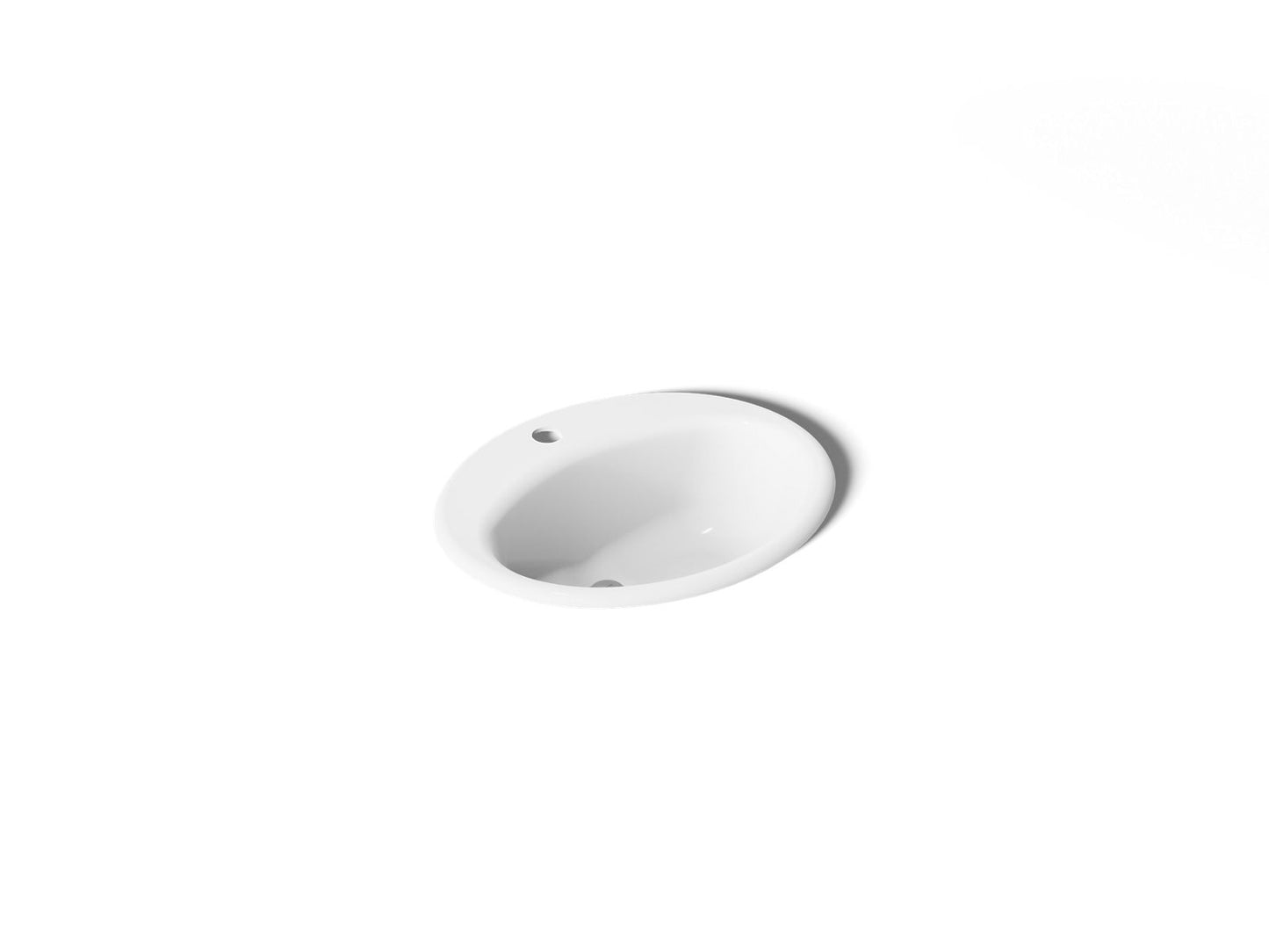 KOHLER Farmington 19-1/4" oval drop-in bathroom sink