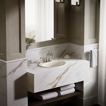 KOHLER Farmington 19-1/4" oval drop-in bathroom sink