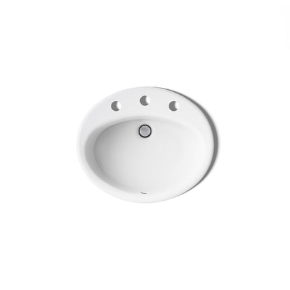 KOHLER Farmington 19-1/4" oval drop-in bathroom sink