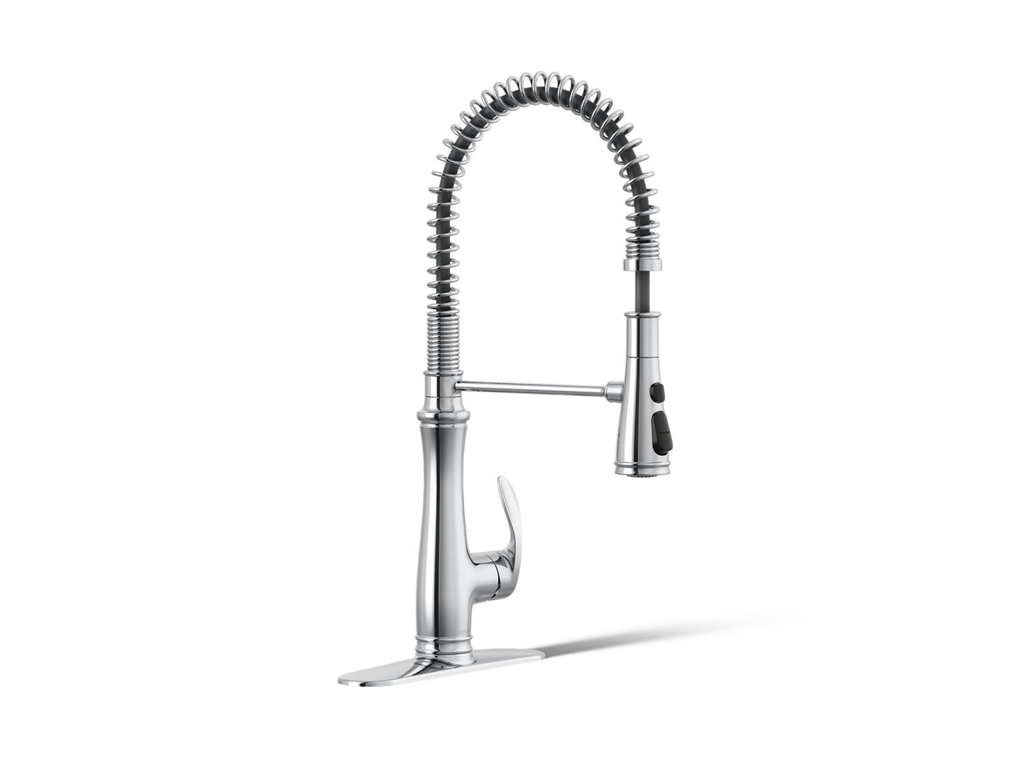 KOHLER K-29106 Bellera Semi-professional kitchen sink faucet with three-function sprayhead