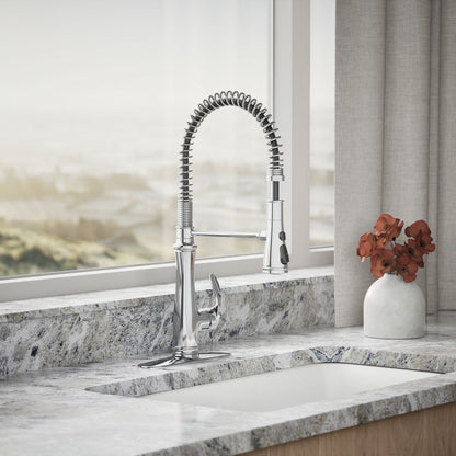 KOHLER K-29106 Bellera Semi-professional kitchen sink faucet with three-function sprayhead