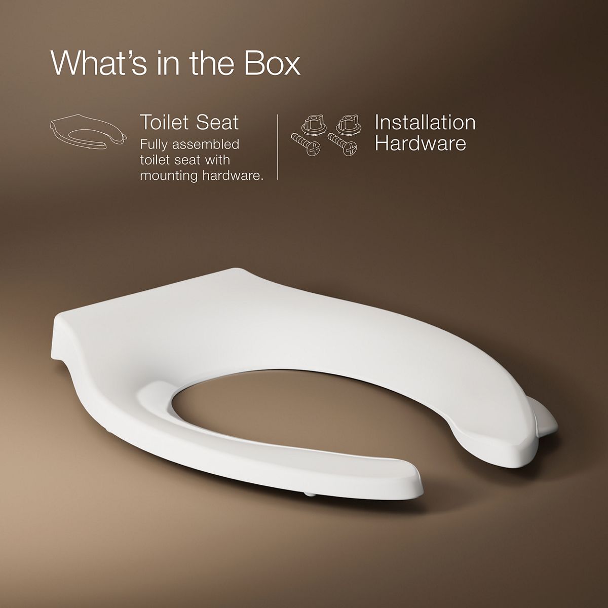 KOHLER Stronghold Quiet-Close™ Elongated toilet seat