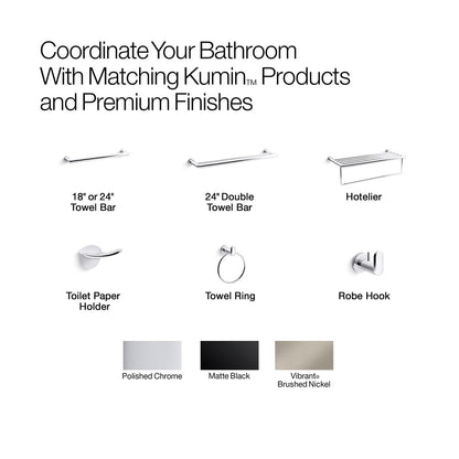 Kohler Kumin Covered double toilet paper holder
