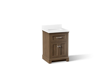 KOHLER K-29259-BD1 Charlemont 24" bathroom vanity cabinet with sink and quartz top