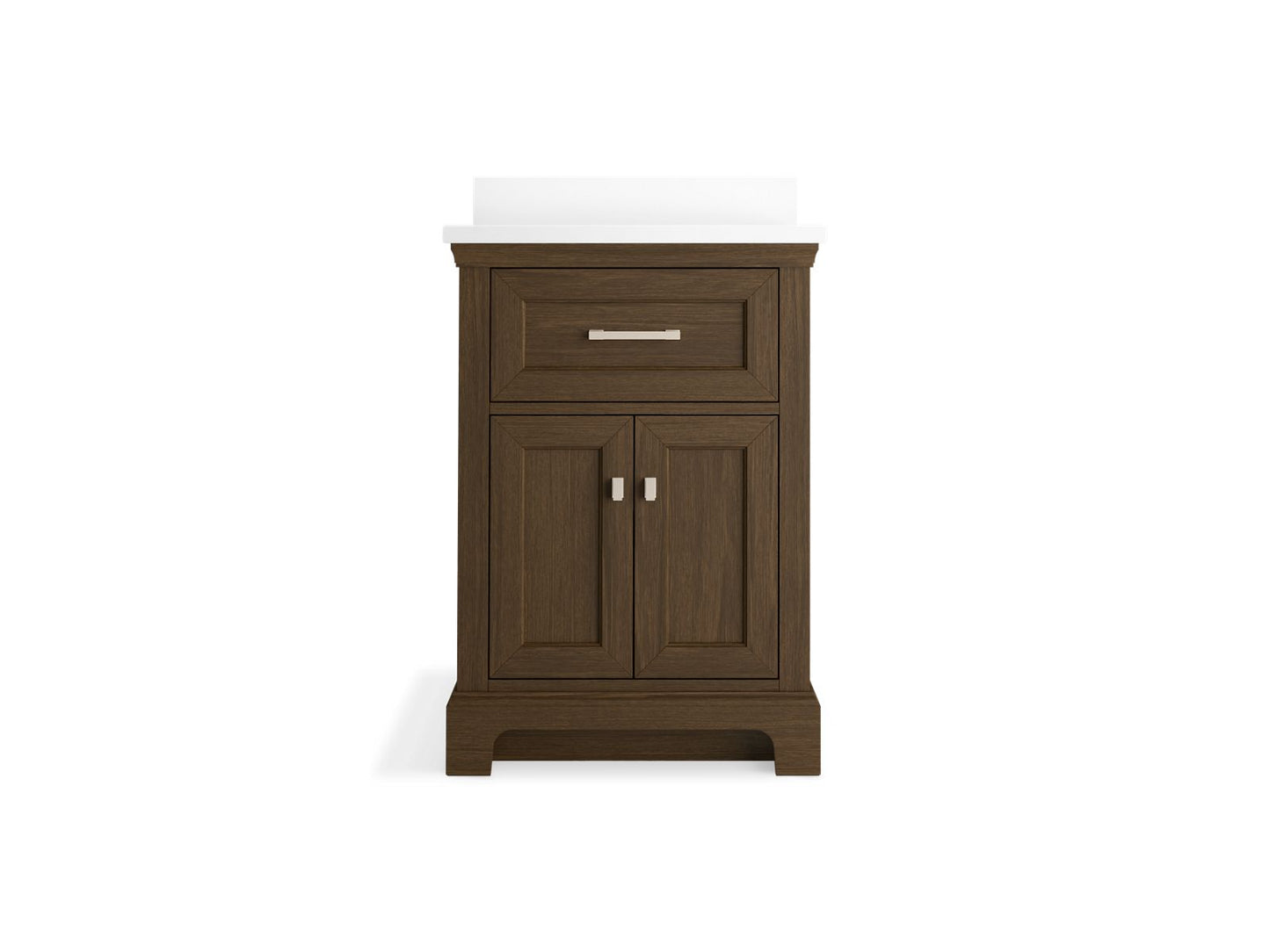 KOHLER K-29259-BD1 Charlemont 24" bathroom vanity cabinet with sink and quartz top