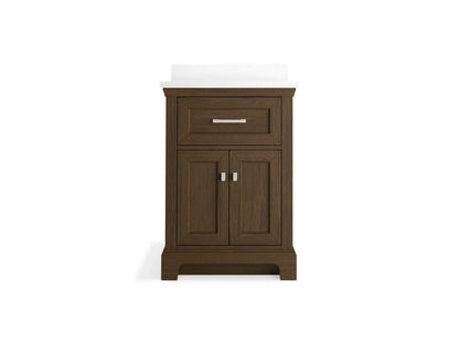KOHLER K-29259-BD1 Charlemont 24" bathroom vanity cabinet with sink and quartz top