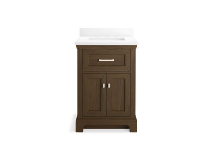 KOHLER K-29259-BD1 Charlemont 24" bathroom vanity cabinet with sink and quartz top