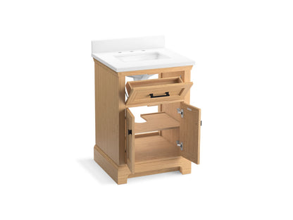 KOHLER K-29259-BD1 Charlemont 24" bathroom vanity cabinet with sink and quartz top