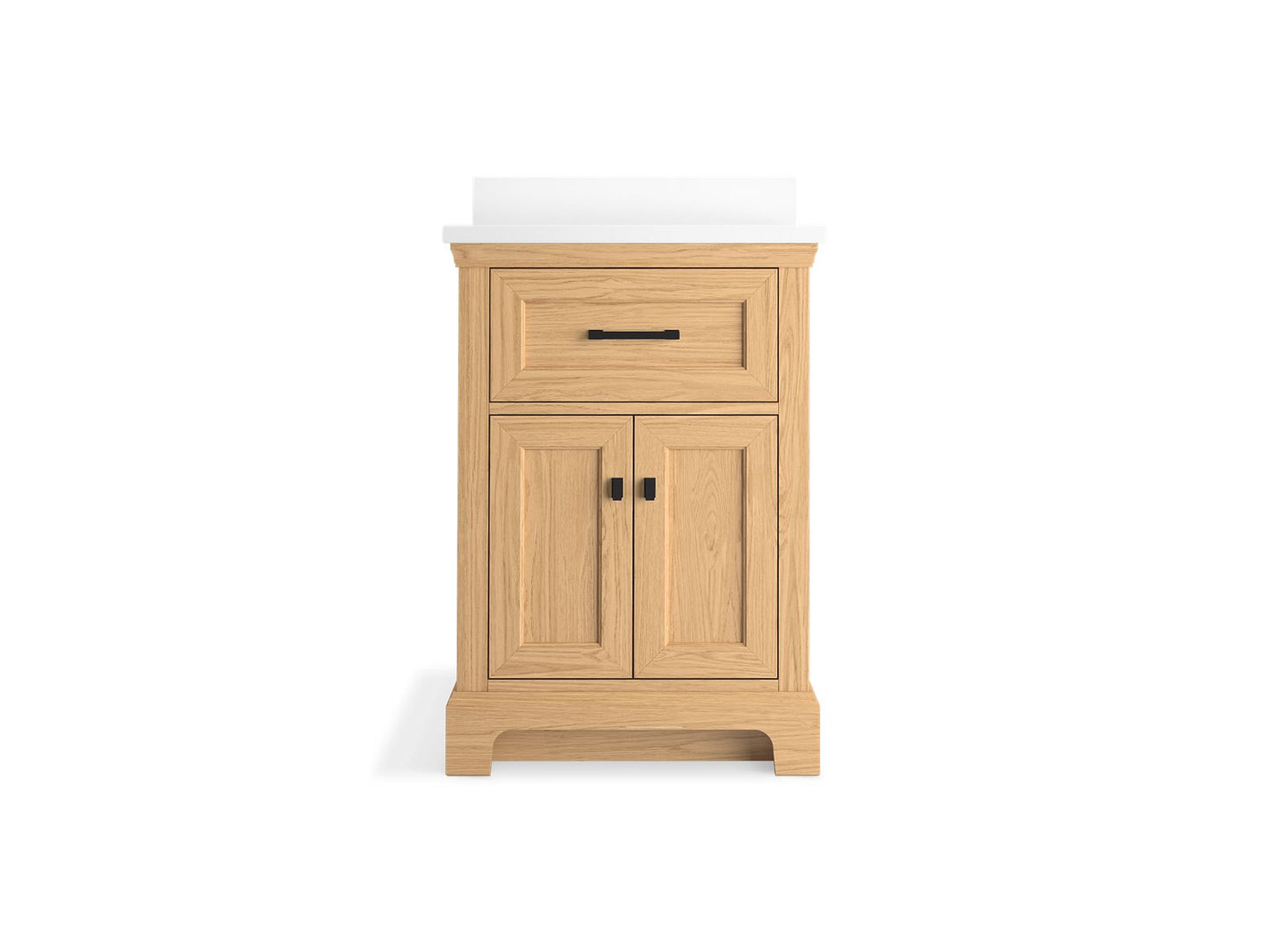 KOHLER K-29259-BD1 Charlemont 24" bathroom vanity cabinet with sink and quartz top