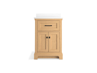 KOHLER K-29259-BD1 Charlemont 24" bathroom vanity cabinet with sink and quartz top