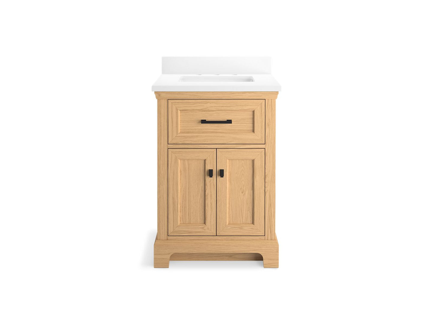 KOHLER K-29259-BD1 Charlemont 24" bathroom vanity cabinet with sink and quartz top