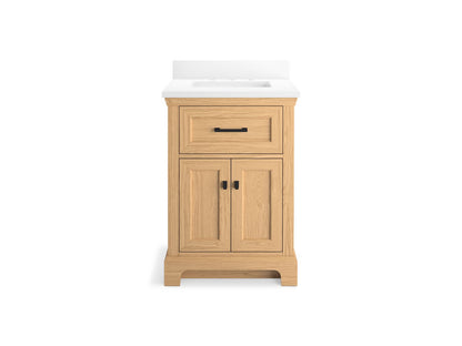 KOHLER K-29259-BD1 Charlemont 24" bathroom vanity cabinet with sink and quartz top