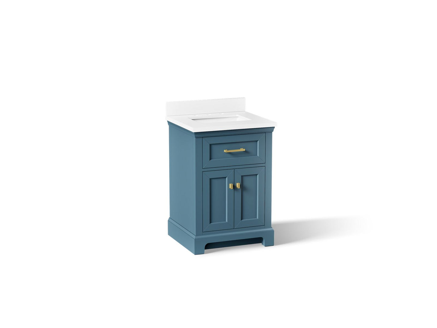 KOHLER K-29259-BD1 Charlemont 24" bathroom vanity cabinet with sink and quartz top