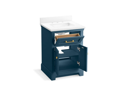 KOHLER K-29259-BD1 Charlemont 24" bathroom vanity cabinet with sink and quartz top