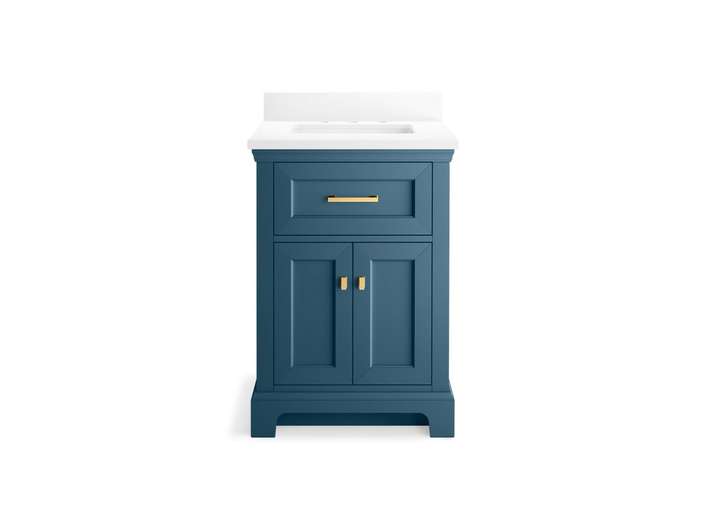 KOHLER K-29259-BD1 Charlemont 24" bathroom vanity cabinet with sink and quartz top