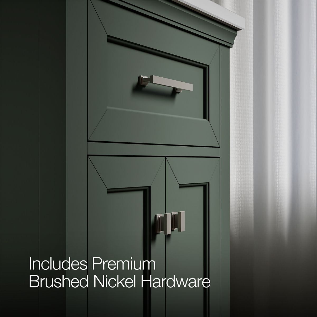 KOHLER K-29259-BD1 Charlemont 24" bathroom vanity cabinet with sink and quartz top