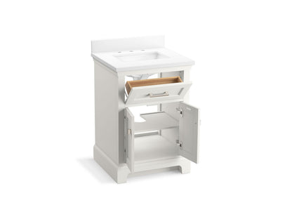 KOHLER K-29259-BD1 Charlemont 24" bathroom vanity cabinet with sink and quartz top