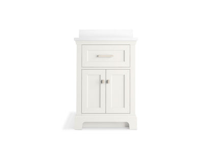 KOHLER K-29259-BD1 Charlemont 24" bathroom vanity cabinet with sink and quartz top