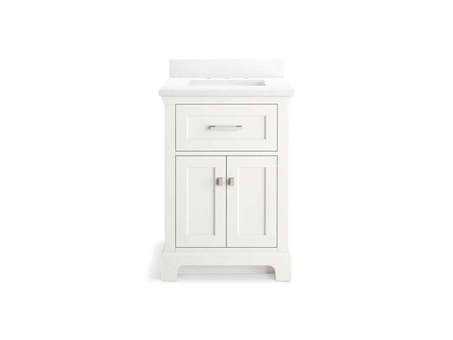 KOHLER K-29259-BD1 Charlemont 24" bathroom vanity cabinet with sink and quartz top