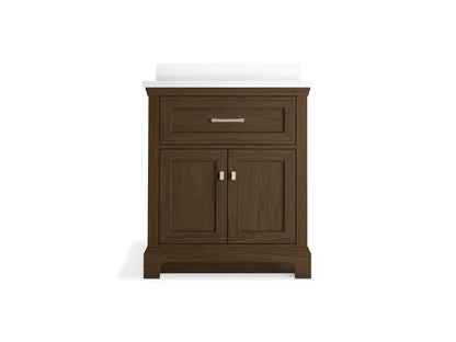 KOHLER K-29260-BD1 Charlemont 30" bathroom vanity cabinet with sink and quartz top