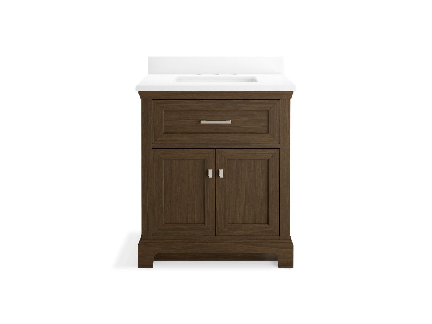 KOHLER K-29260-BD1 Charlemont 30" bathroom vanity cabinet with sink and quartz top