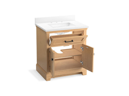 KOHLER K-29260-BD1 Charlemont 30" bathroom vanity cabinet with sink and quartz top