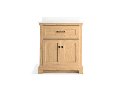 KOHLER K-29260-BD1 Charlemont 30" bathroom vanity cabinet with sink and quartz top