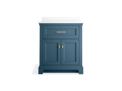 KOHLER K-29260-BD1 Charlemont 30" bathroom vanity cabinet with sink and quartz top