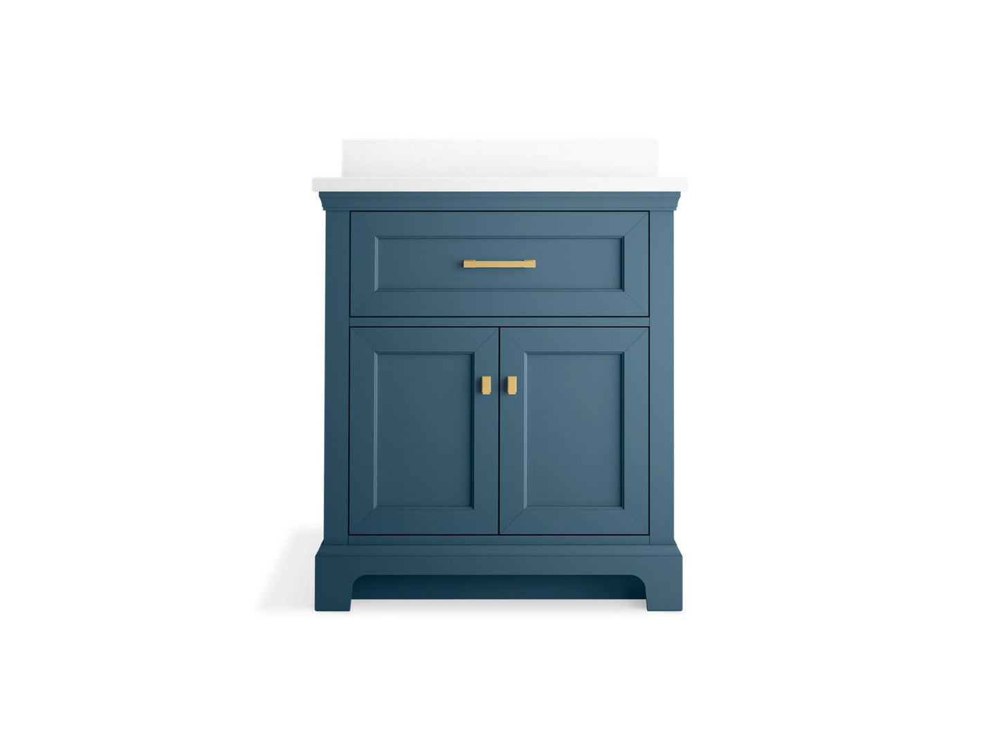 KOHLER K-29260-BD1 Charlemont 30" bathroom vanity cabinet with sink and quartz top