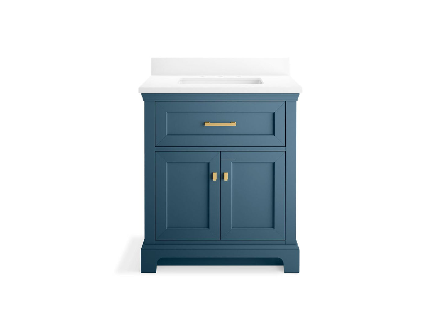 KOHLER K-29260-BD1 Charlemont 30" bathroom vanity cabinet with sink and quartz top