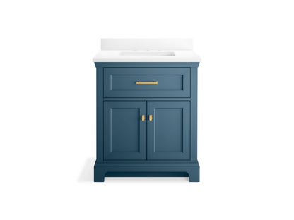 KOHLER K-29260-BD1 Charlemont 30" bathroom vanity cabinet with sink and quartz top