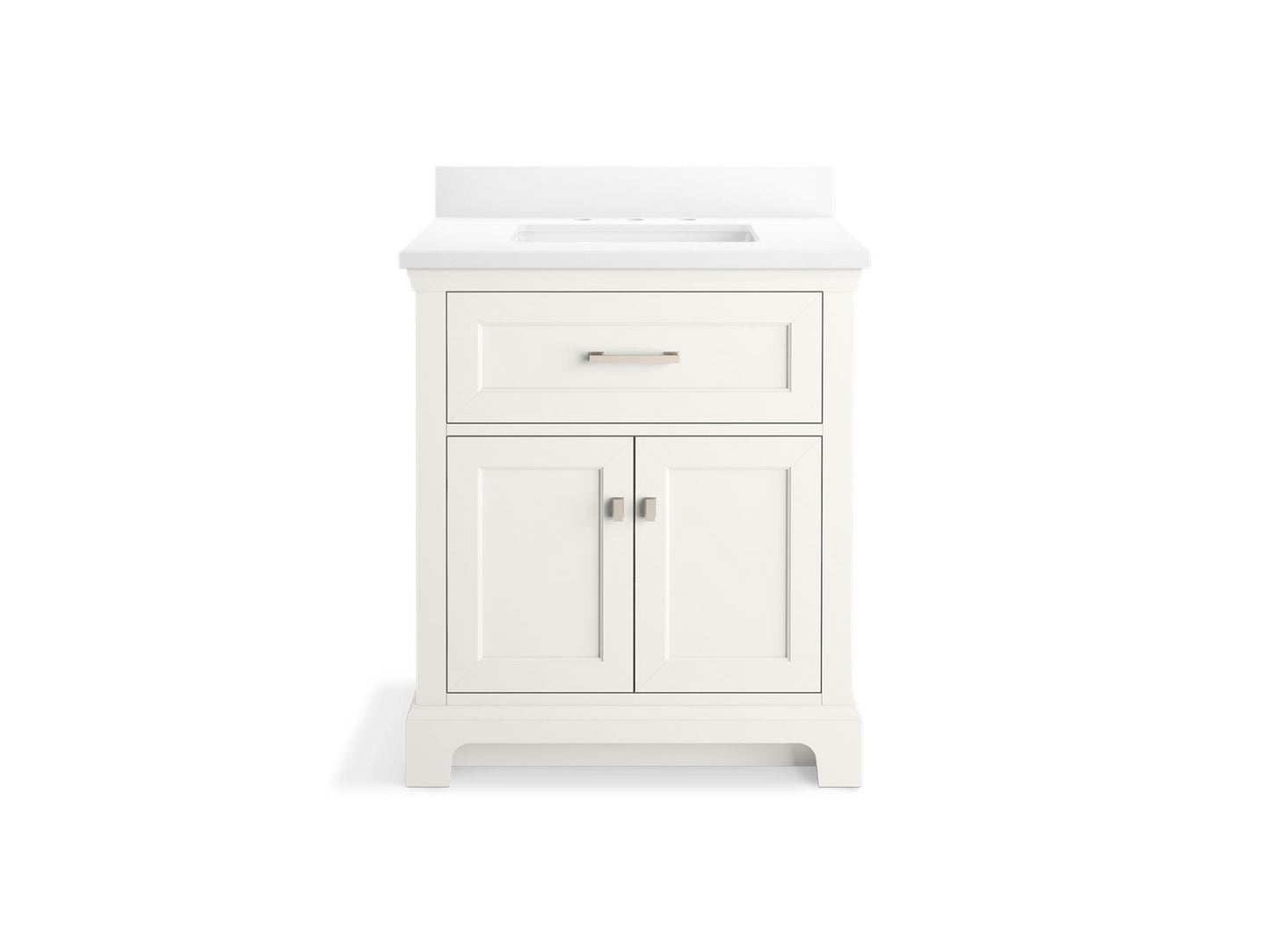 KOHLER K-29260-BD1 Charlemont 30" bathroom vanity cabinet with sink and quartz top