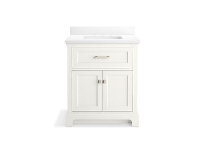 KOHLER K-29260-BD1 Charlemont 30" bathroom vanity cabinet with sink and quartz top