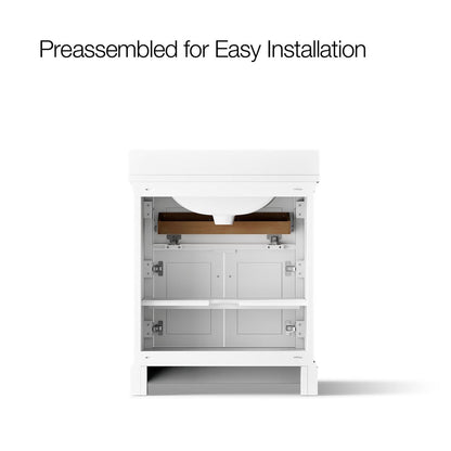 KOHLER K-29260-BD1 Charlemont 30" bathroom vanity cabinet with sink and quartz top