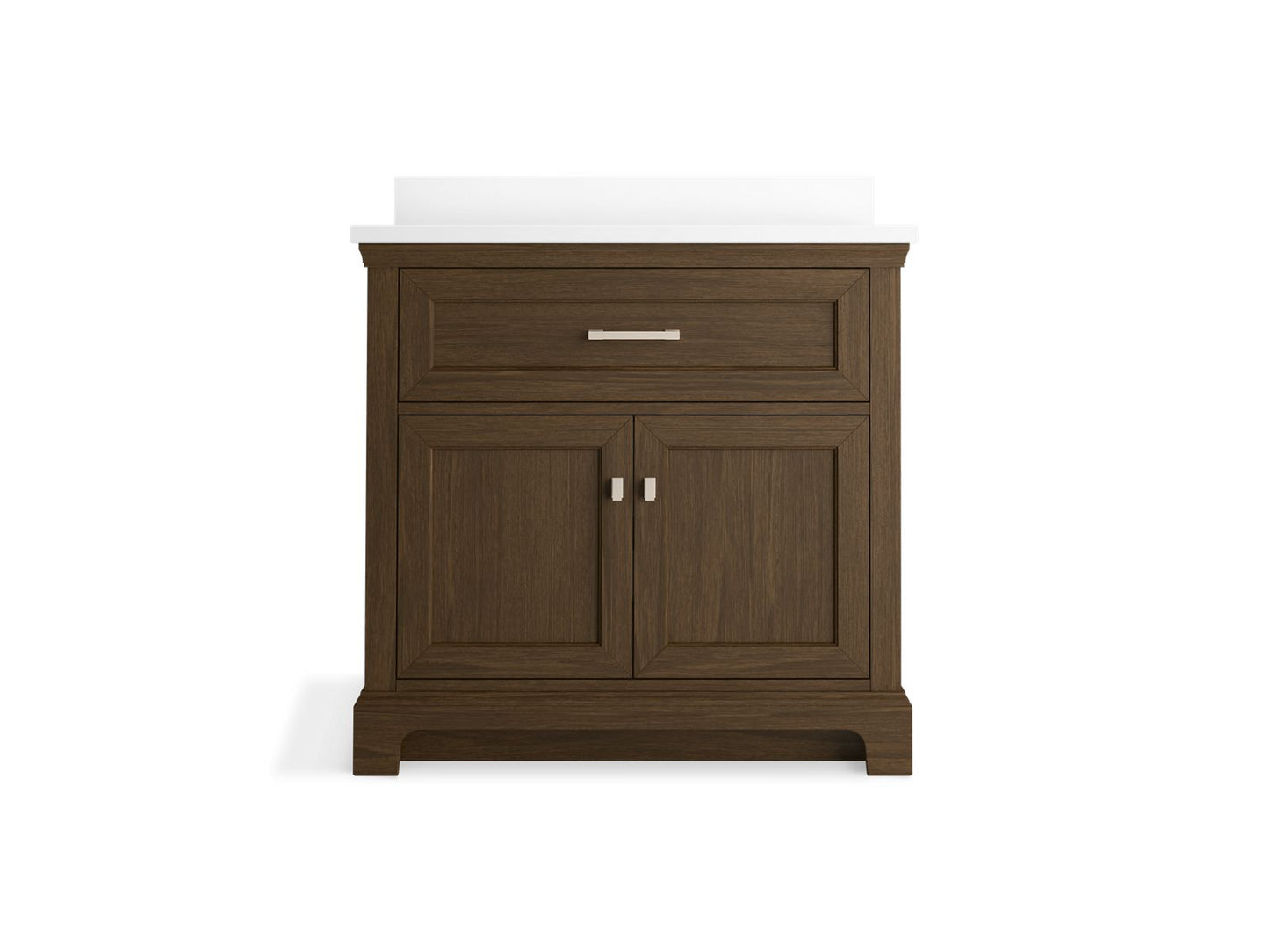 KOHLER K-29261-BD1 Charlemont 36" bathroom vanity cabinet with sink and quartz top