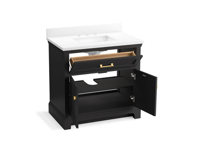 KOHLER K-29261-BD1 Charlemont 36" bathroom vanity cabinet with sink and quartz top