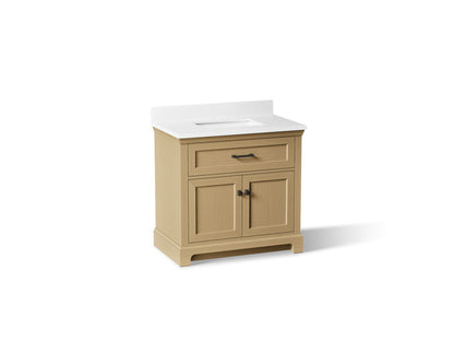 KOHLER K-29261-BD1 Charlemont 36" bathroom vanity cabinet with sink and quartz top