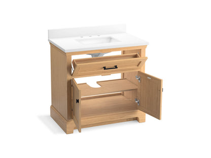 KOHLER K-29261-BD1 Charlemont 36" bathroom vanity cabinet with sink and quartz top