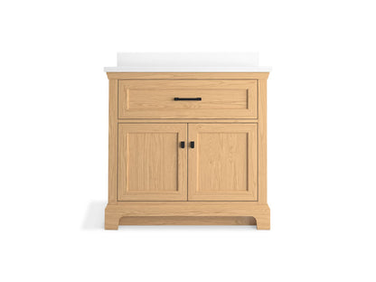 KOHLER K-29261-BD1 Charlemont 36" bathroom vanity cabinet with sink and quartz top