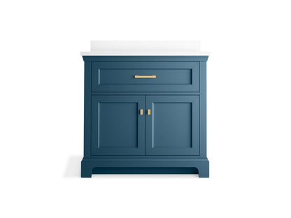 KOHLER K-29261-BD1 Charlemont 36" bathroom vanity cabinet with sink and quartz top
