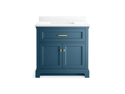 KOHLER K-29261-BD1 Charlemont 36" bathroom vanity cabinet with sink and quartz top