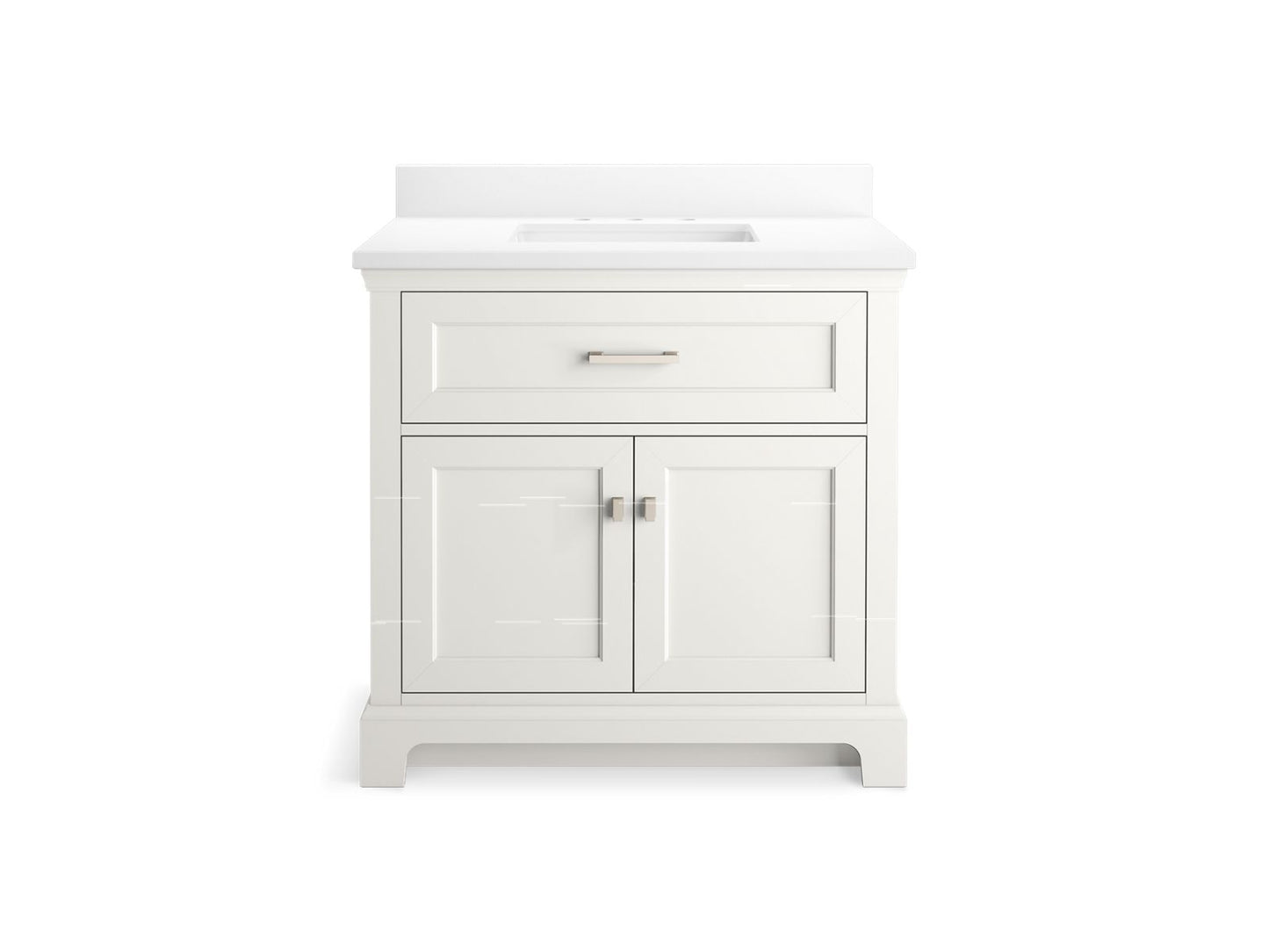 KOHLER K-29261-BD1 Charlemont 36" bathroom vanity cabinet with sink and quartz top